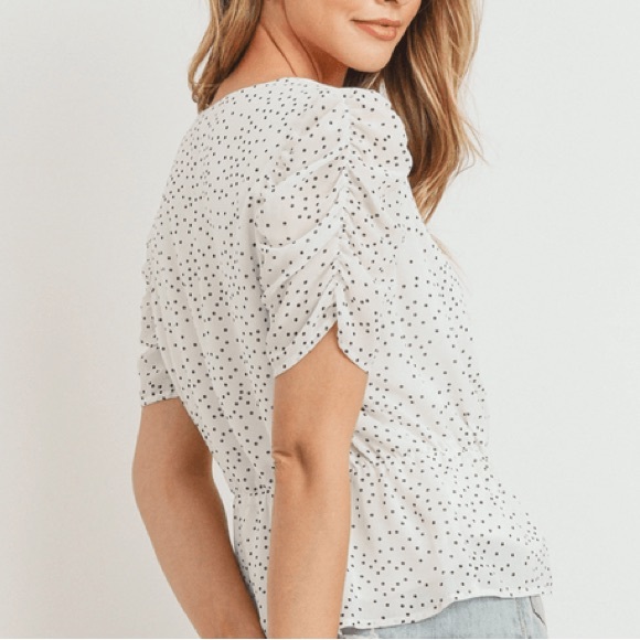 PAPER CRANE Short Sleeve Polka Dot - Picture 3 of 3